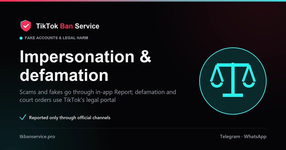Report someone using your photos on TikTok through the privacy form, by the copyright or privacy route